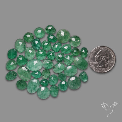 Rose Cut Green Tanzurine Lot