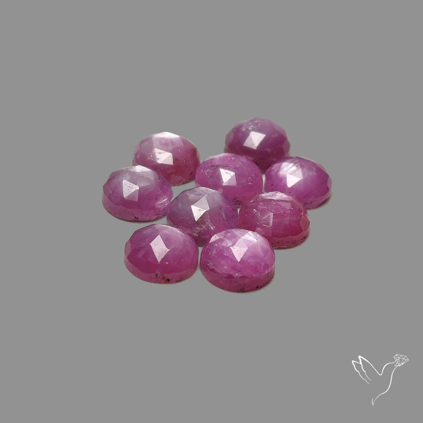 Rose Cut Flashy Ruby Lot
