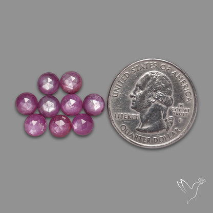 Rose Cut Flashy Ruby Lot