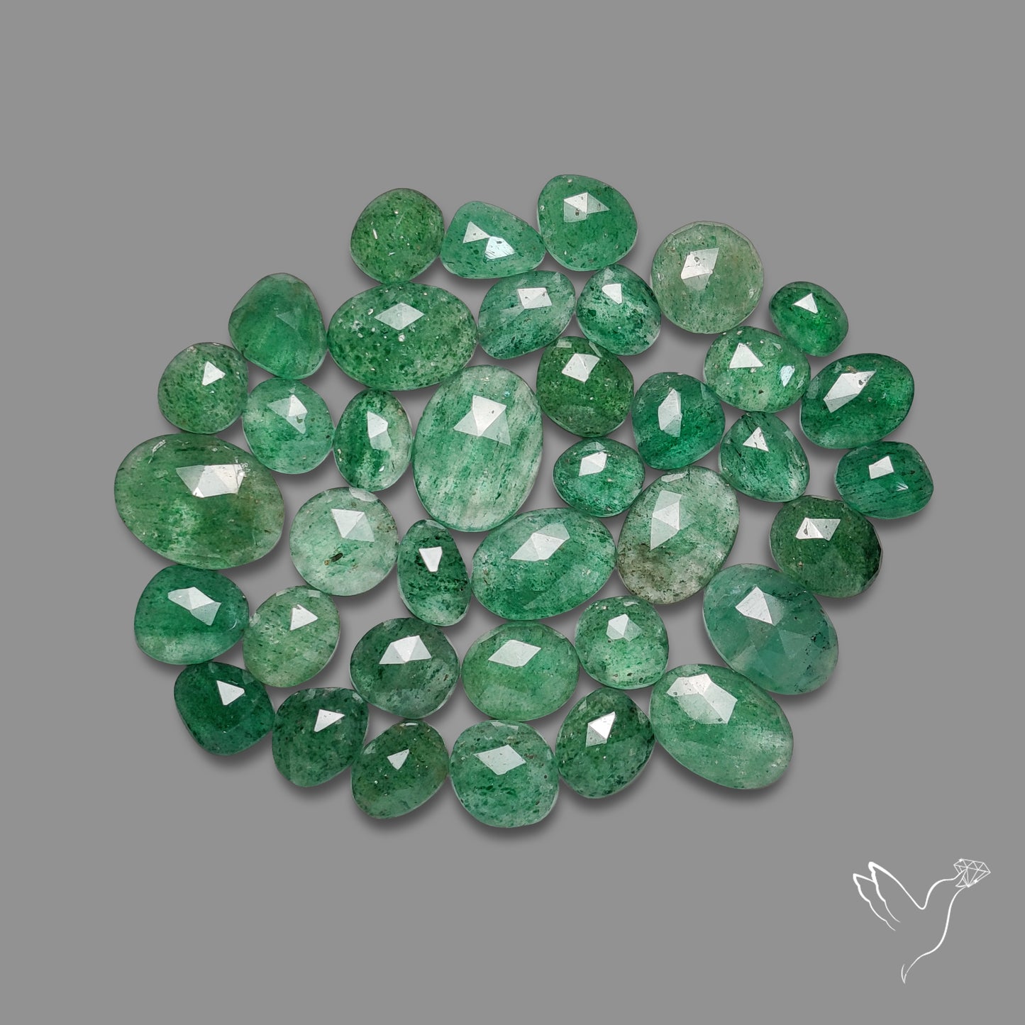 Rose Cut Green Tanzurine Lot