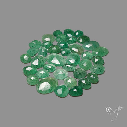 Rose Cut Green Tanzurine Lot