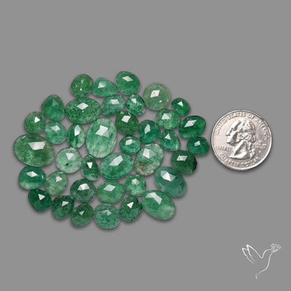 Rose Cut Green Tanzurine Lot