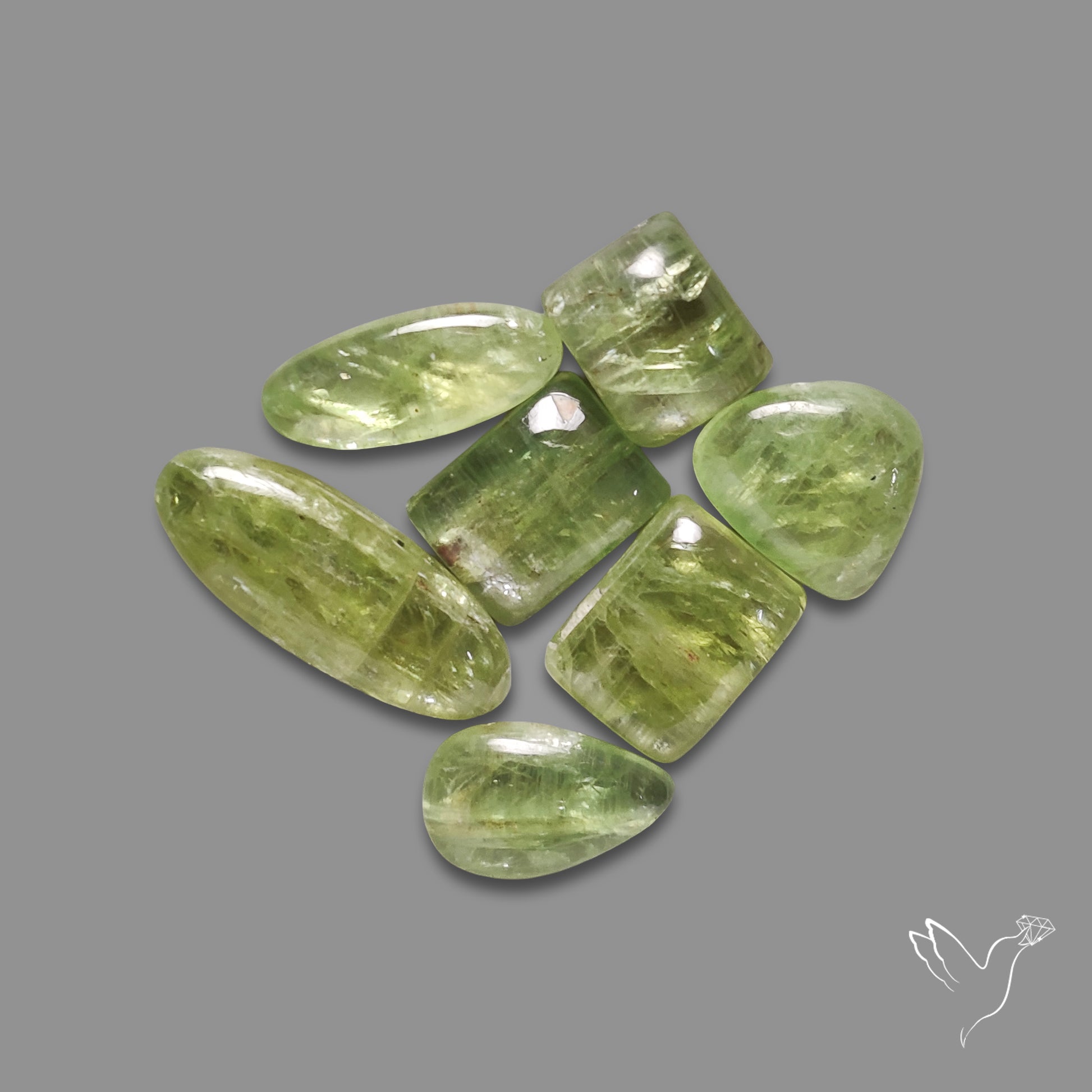Mint Green Kyanite Cabochons Lot