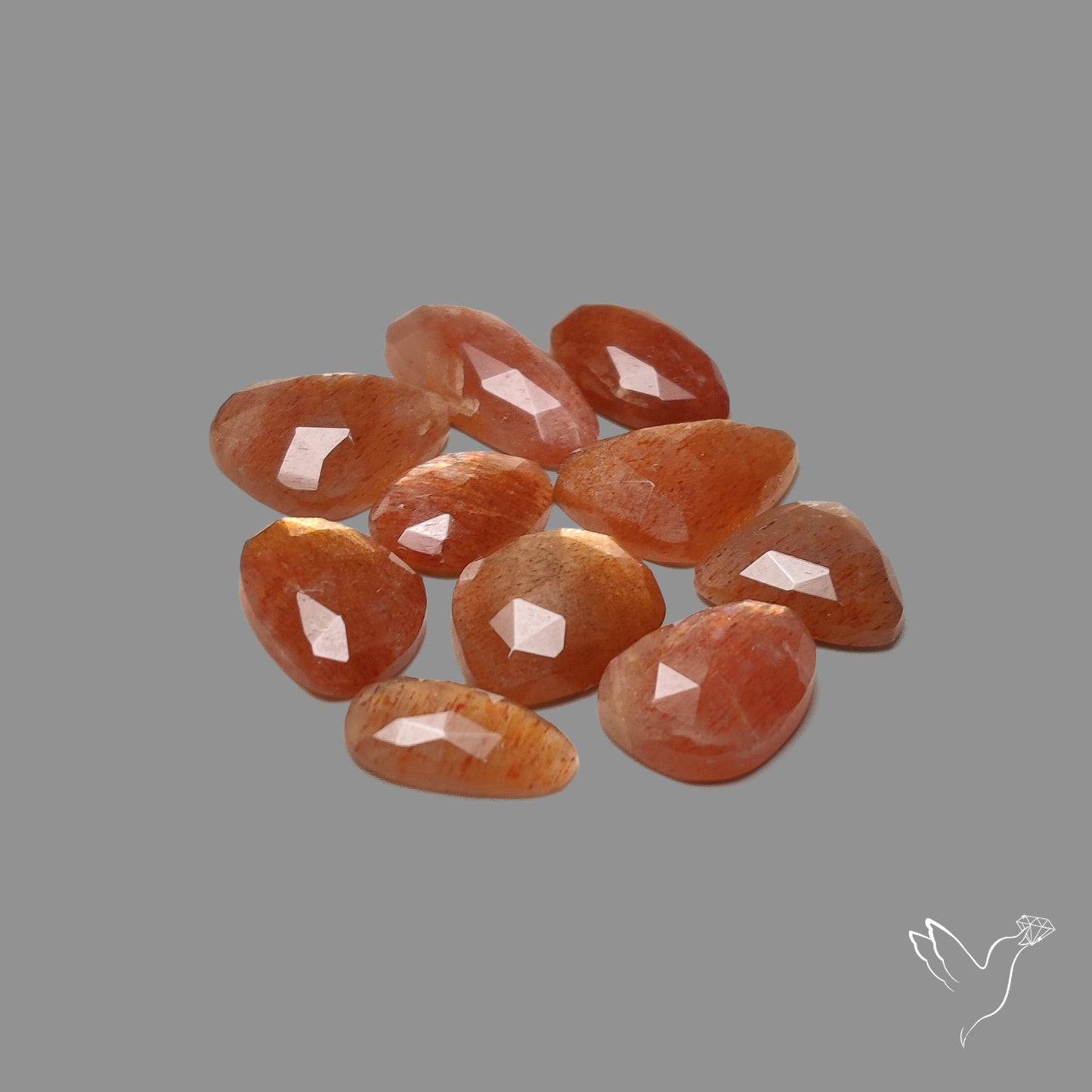 Rose Cut Confetti Sunstone Lot