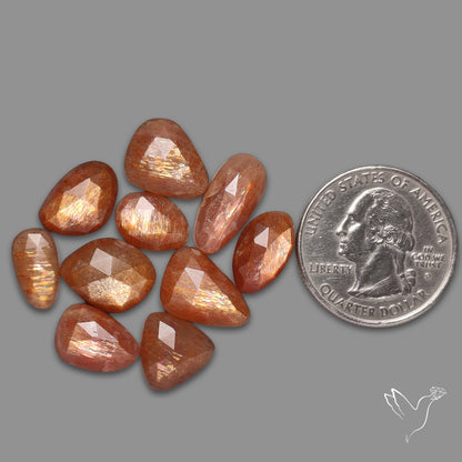 Rose Cut Confetti Sunstone Lot