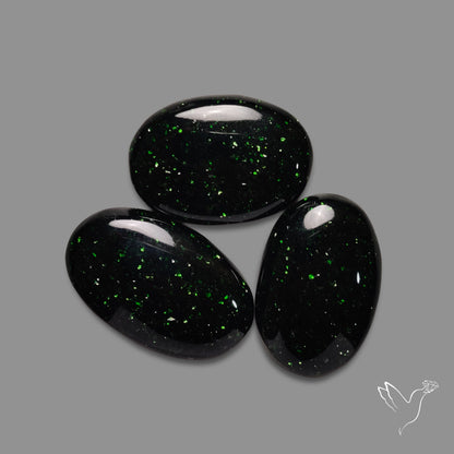 Green Sandstone Cabochons Lot