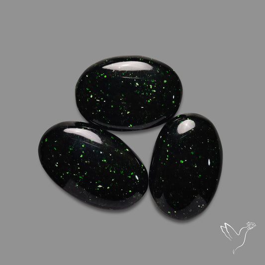 Green Sandstone Cabochons Lot