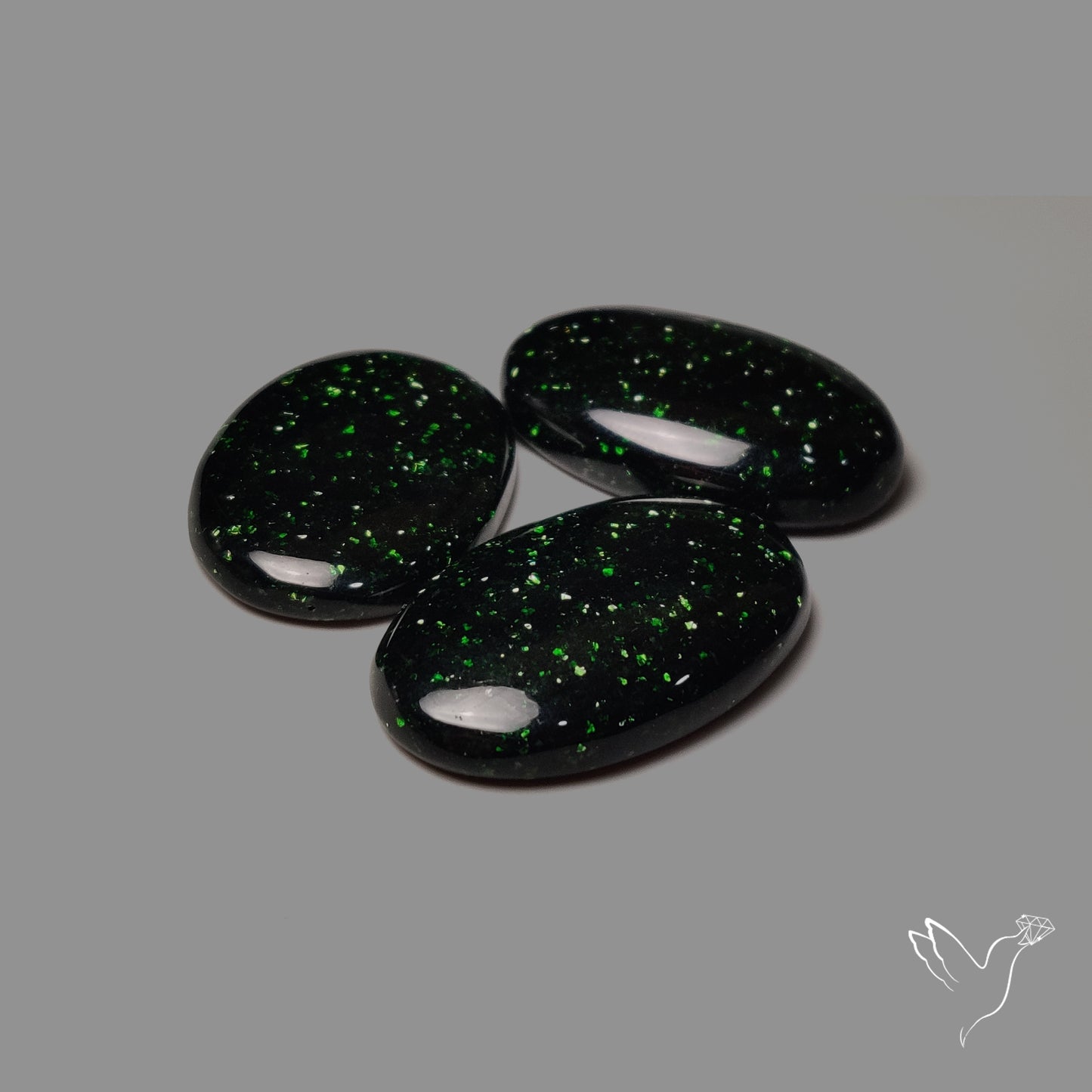 Green Sandstone Cabochons Lot