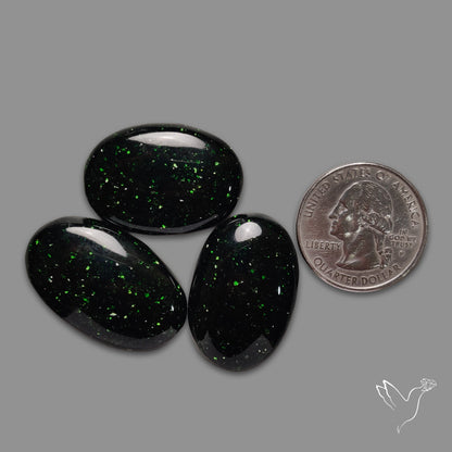 Green Sandstone Cabochons Lot