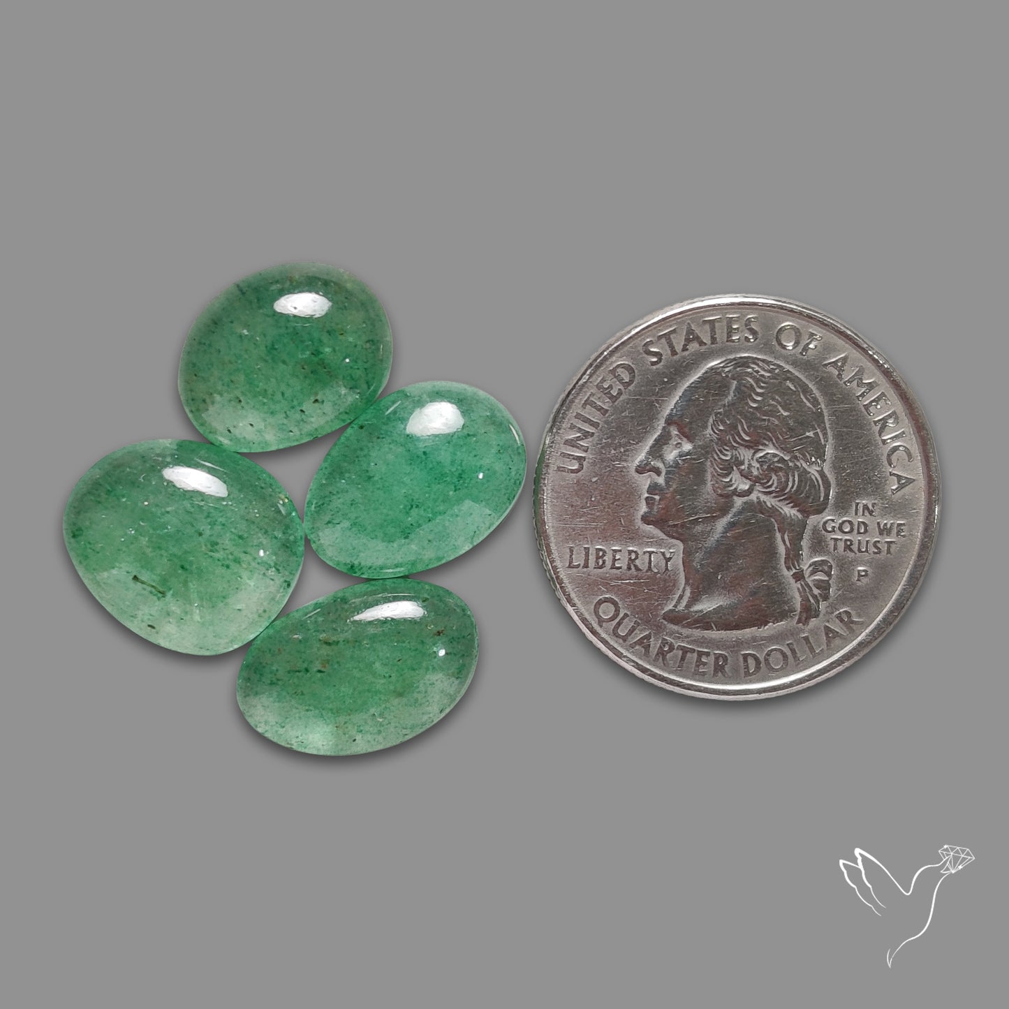 Green Tanzurine Cabochons Lot