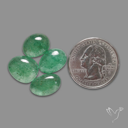 Green Tanzurine Cabochons Lot