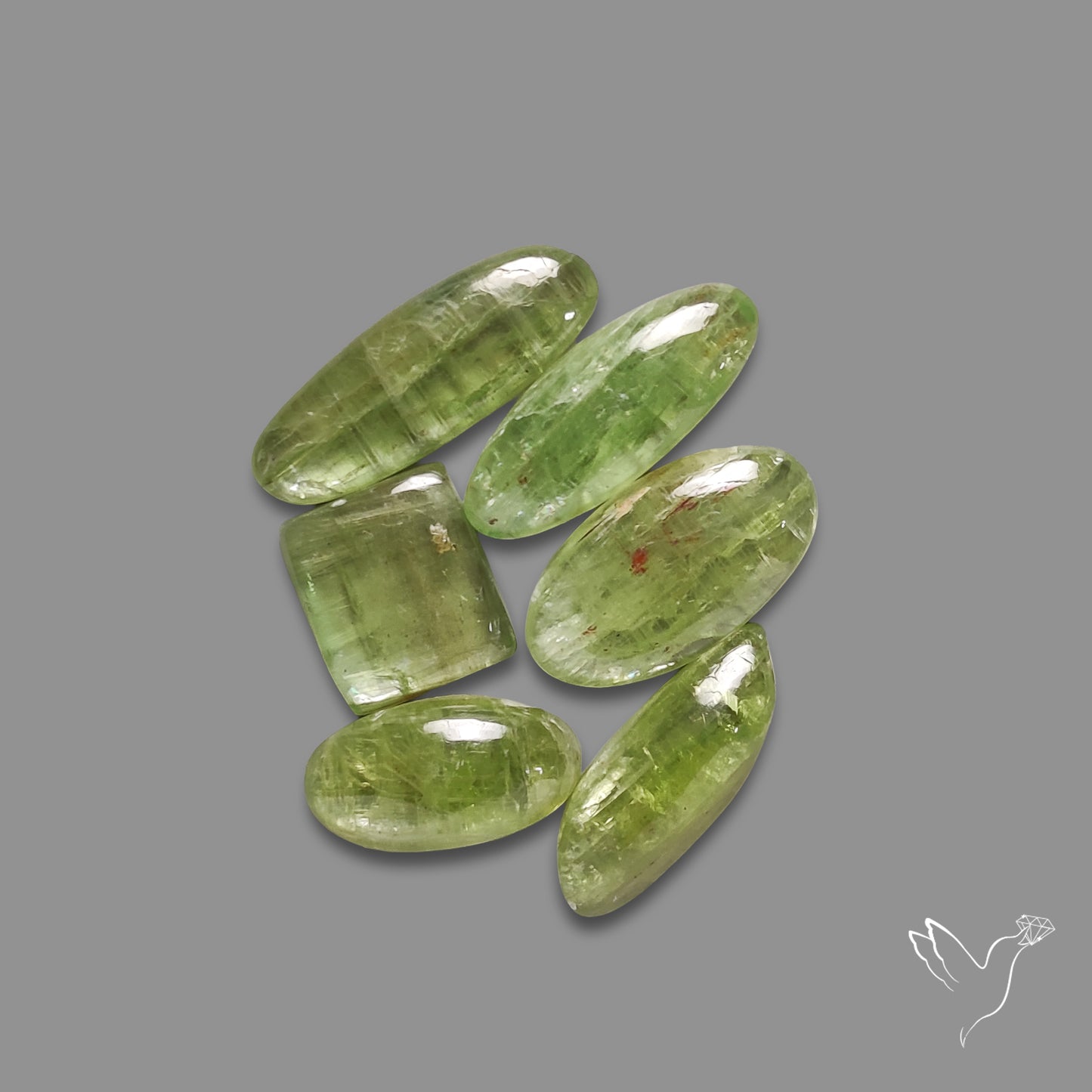 Mint Green Kyanite Cabochons Lot