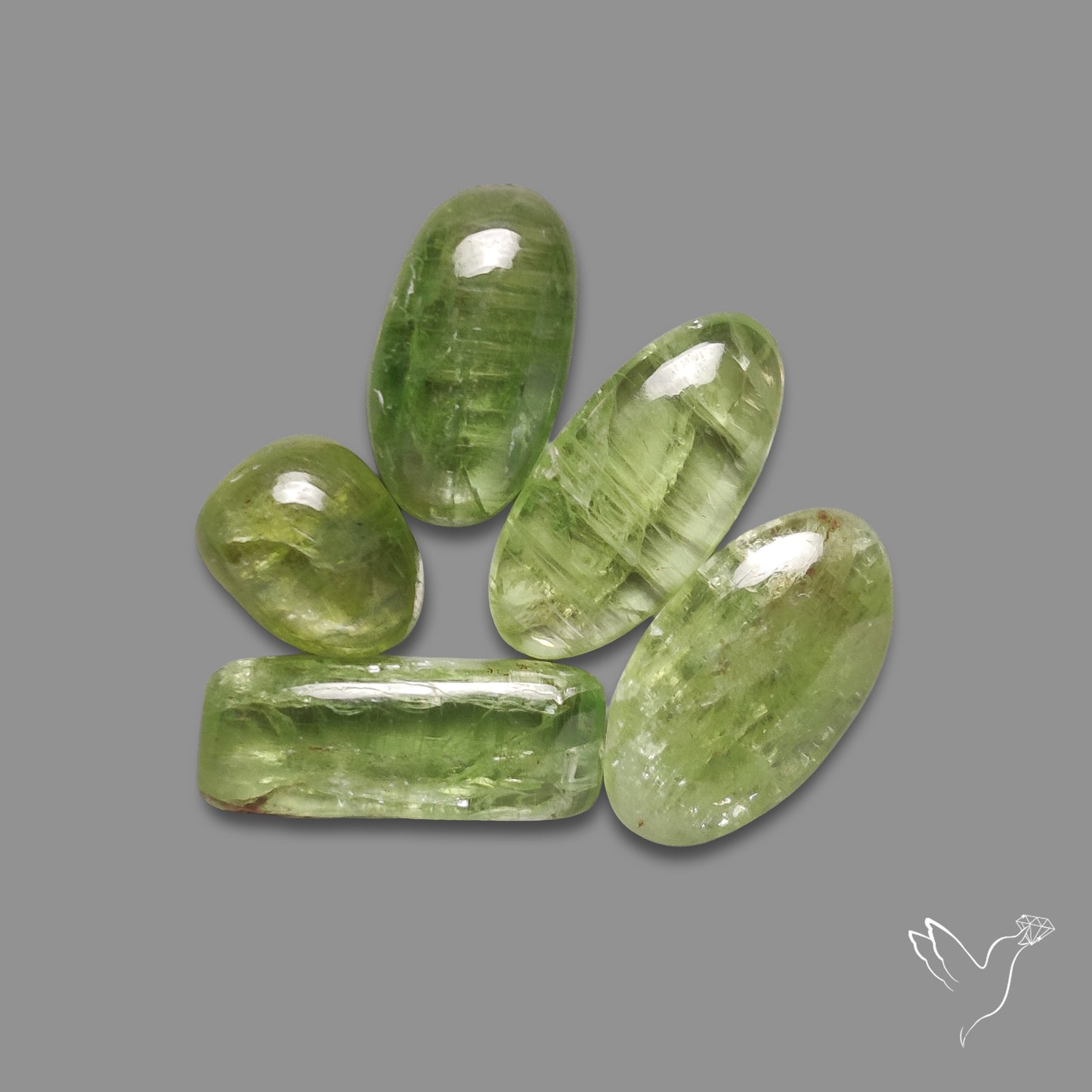 Mint Green Kyanite Cabochons Lot