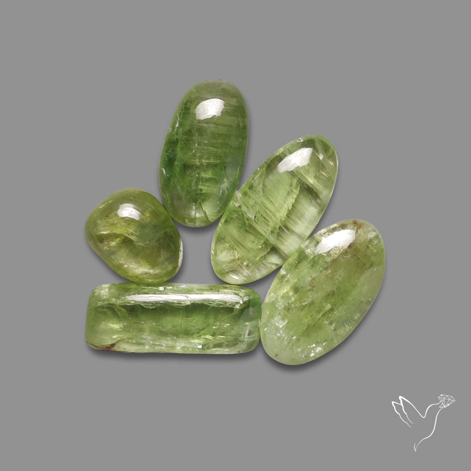 Mint Green Kyanite Cabochons Lot