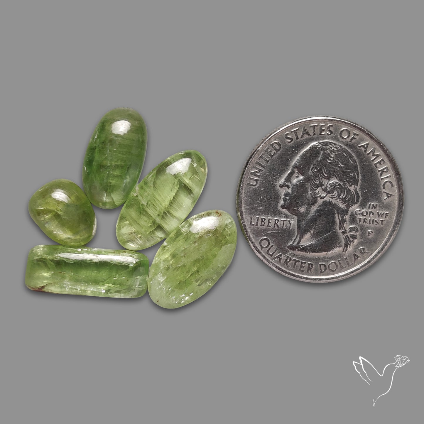 Mint Green Kyanite Cabochons Lot