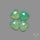 Rose Cut Gemmy Chrysoprase Hearts Lot