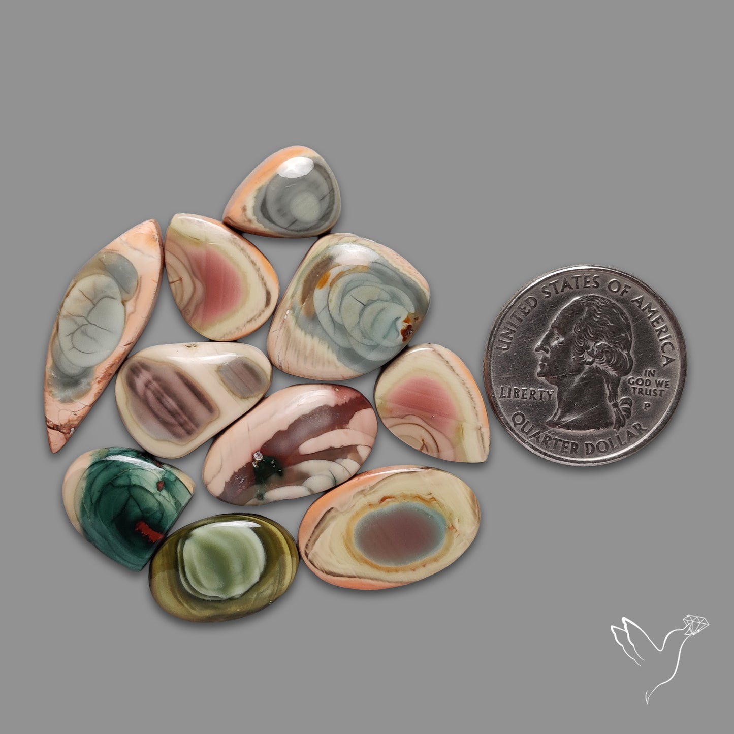 Imperial Jasper Cabochons Lot