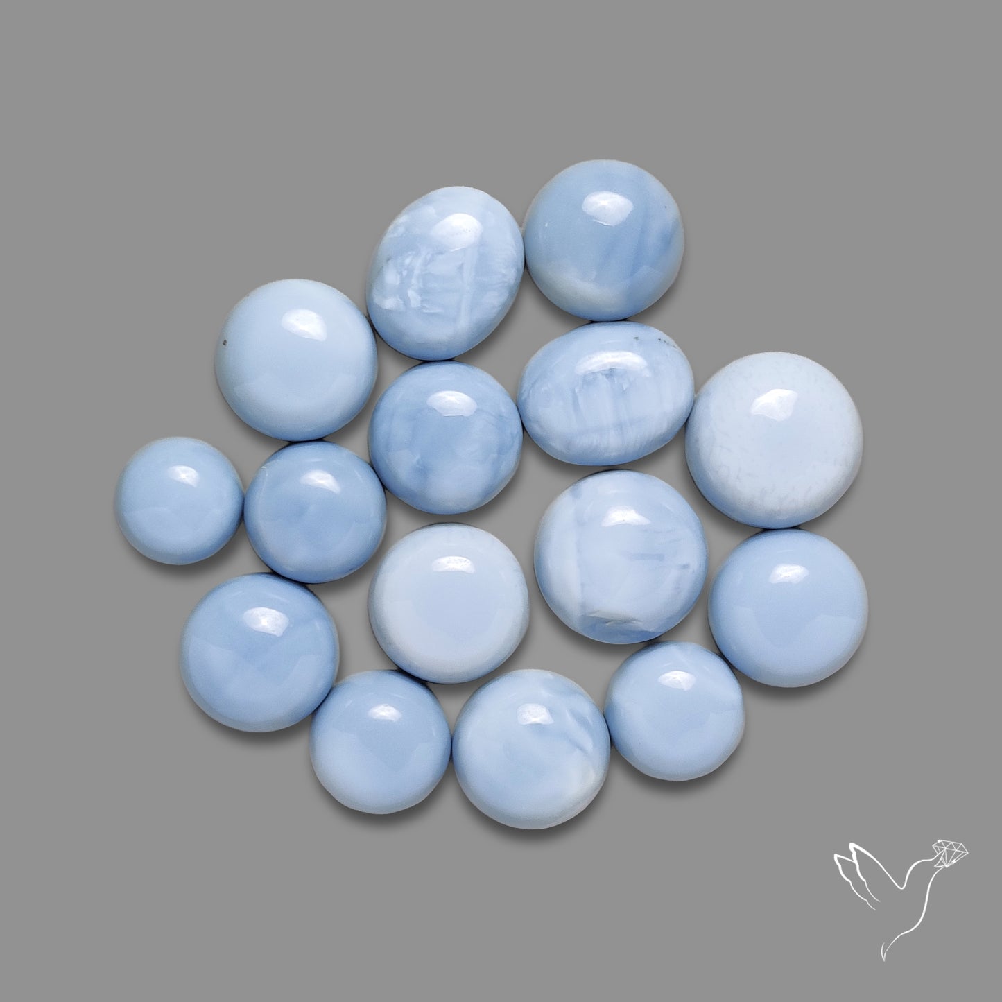 Owyhee Blue Opal Rounds Lot