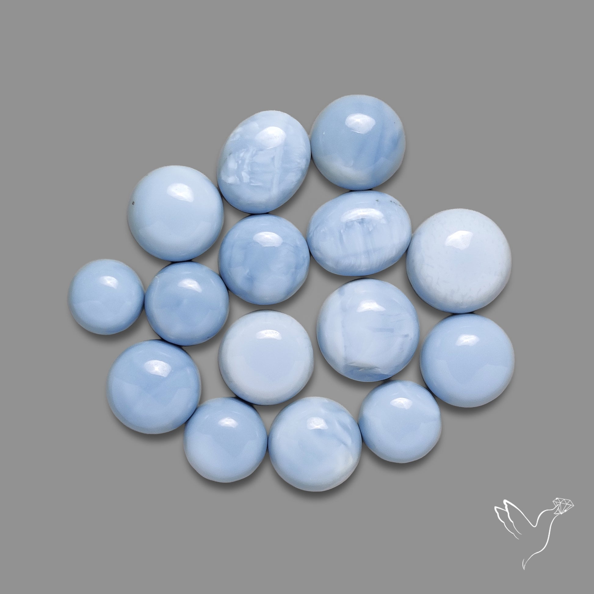 Owyhee Blue Opal Rounds Lot