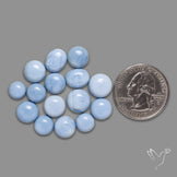 Owyhee Blue Opal Rounds Lot