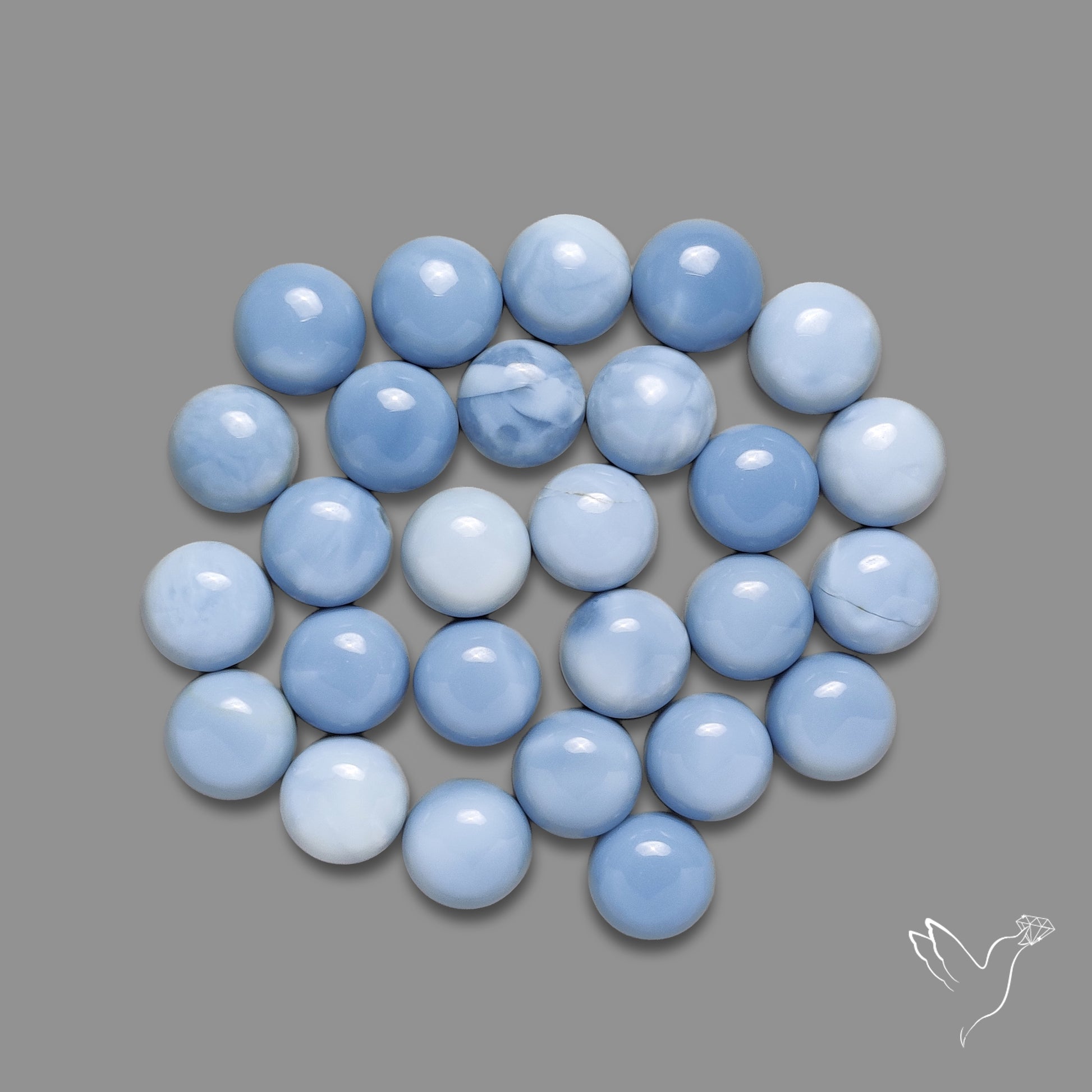 Owyhee Blue Opal Rounds Lot