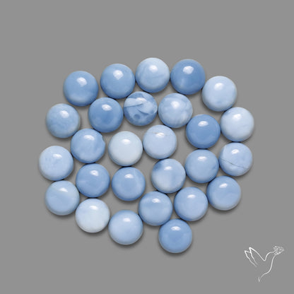 Owyhee Blue Opal Rounds Lot
