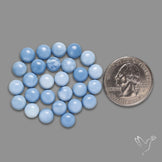 Owyhee Blue Opal Rounds Lot
