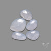 Rose Cut Namibian Blue Chalcedony Lot