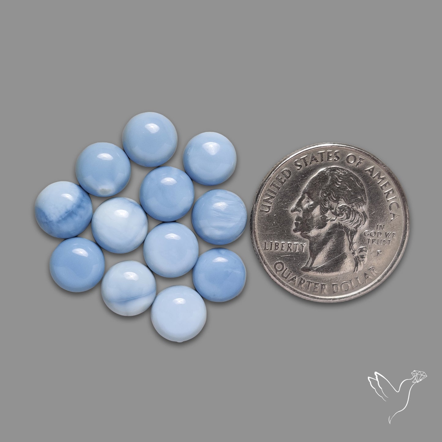Owyhee Blue Opal Rounds Lot
