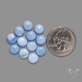 Owyhee Blue Opal Rounds Lot