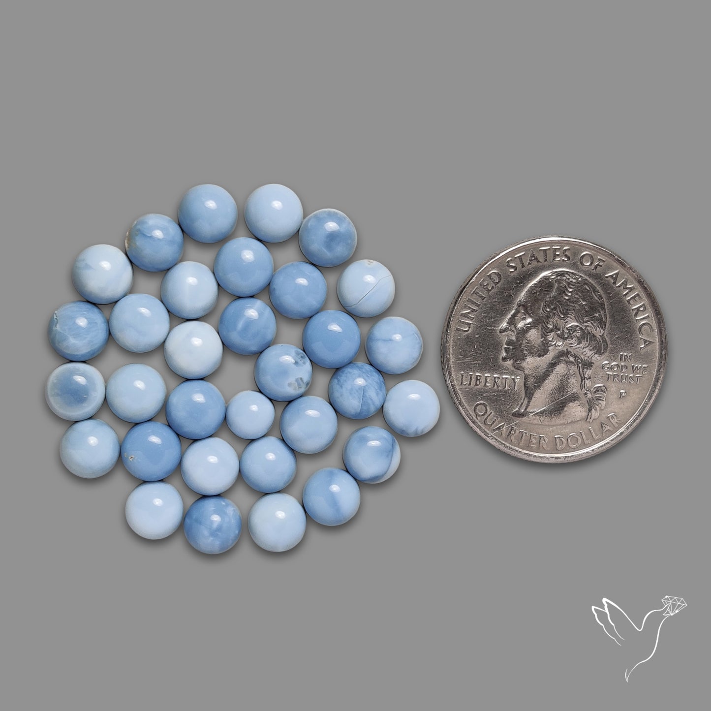 Owyhee Blue Opal Rounds Lot