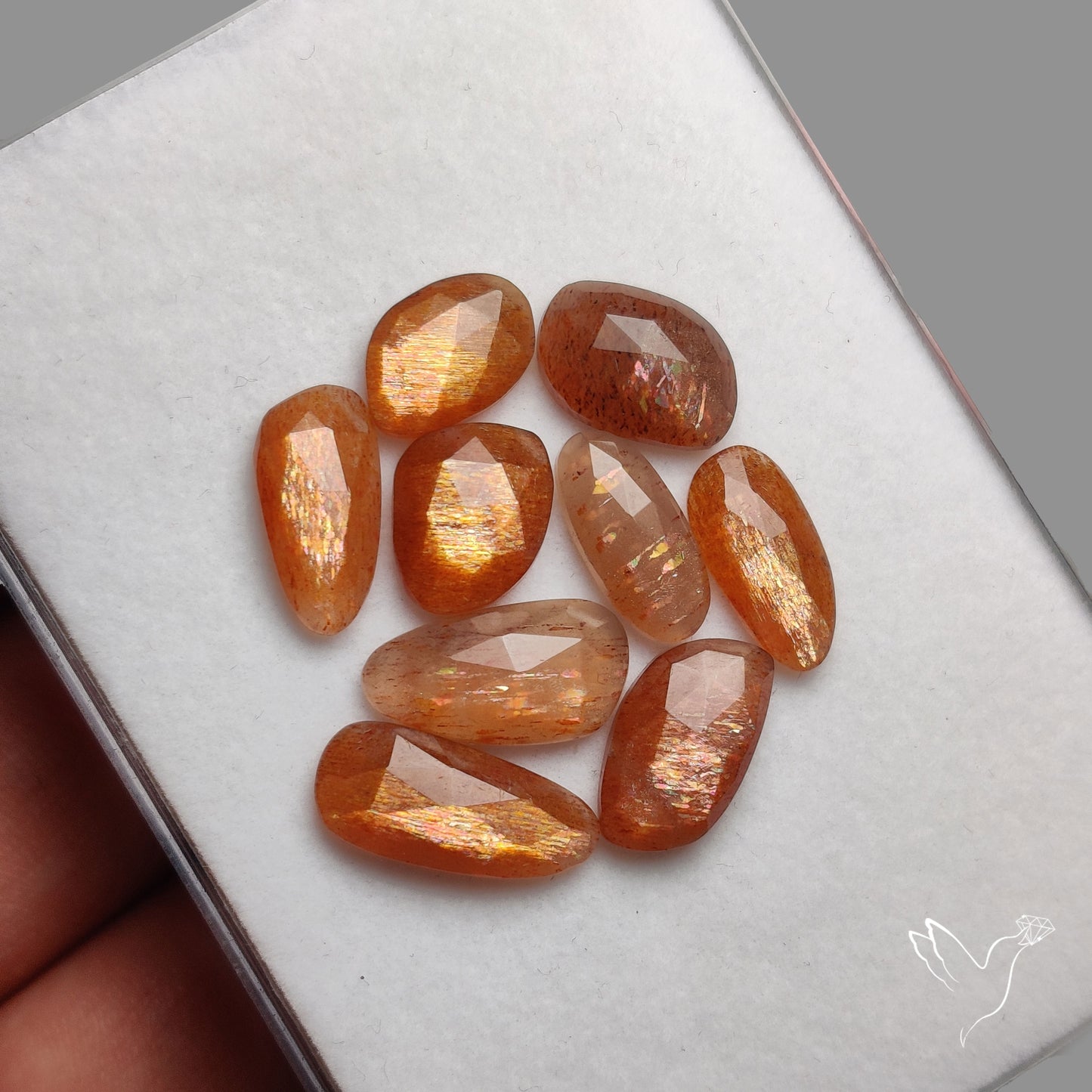 Rose Cut Sunstone Lot