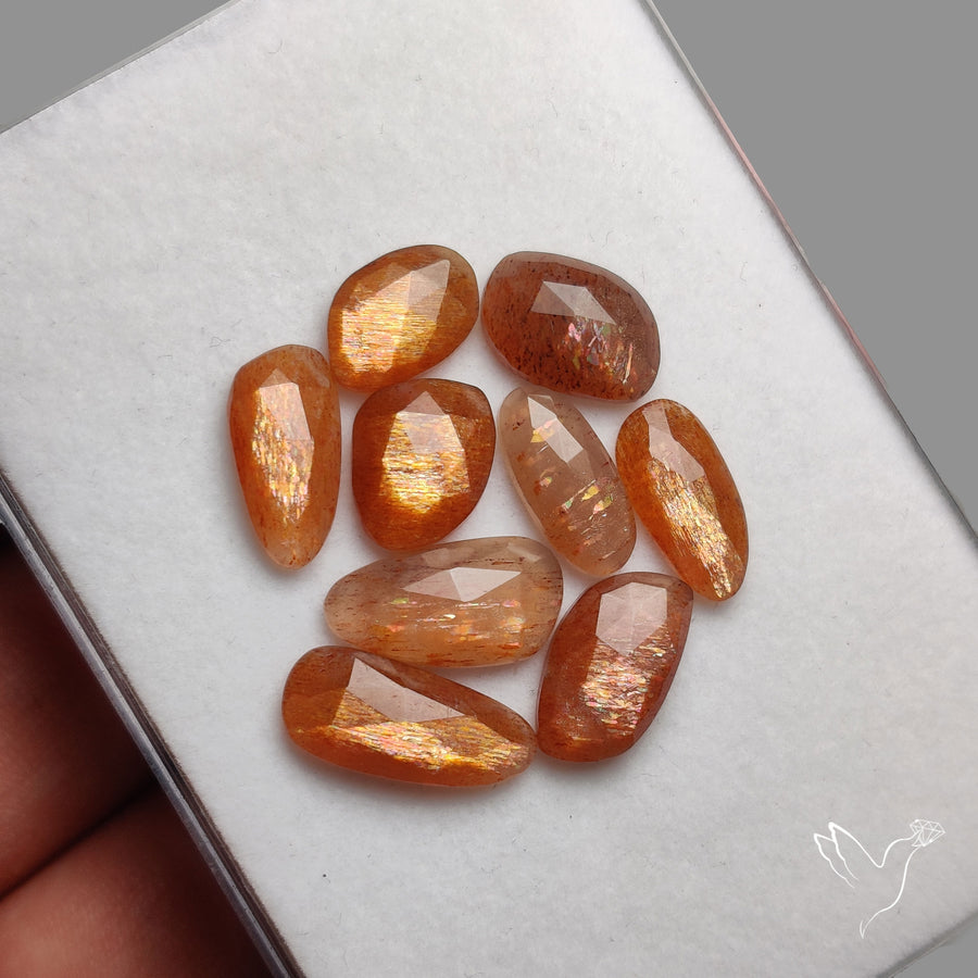 Rose Cut Sunstone Lot