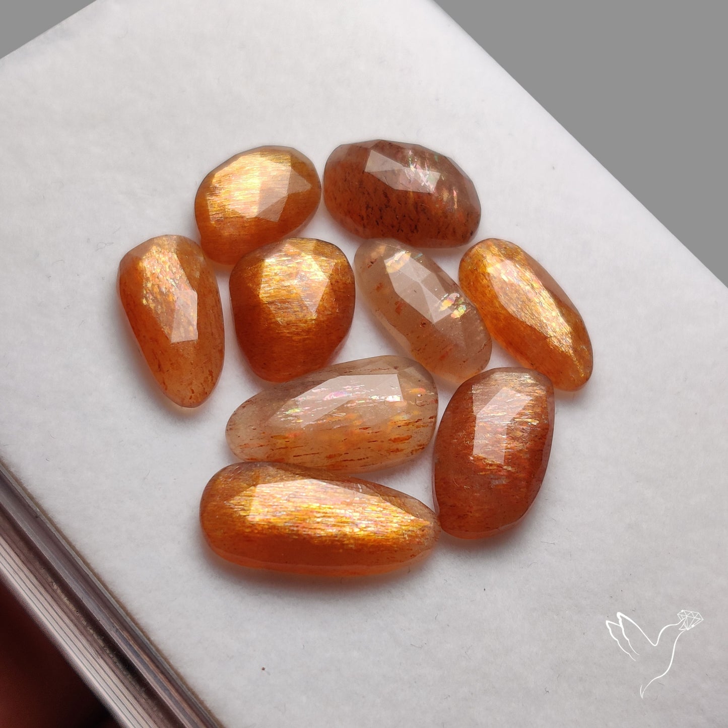 Rose Cut Sunstone Lot