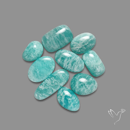 Peruvian Amazonite Cabochons Lot