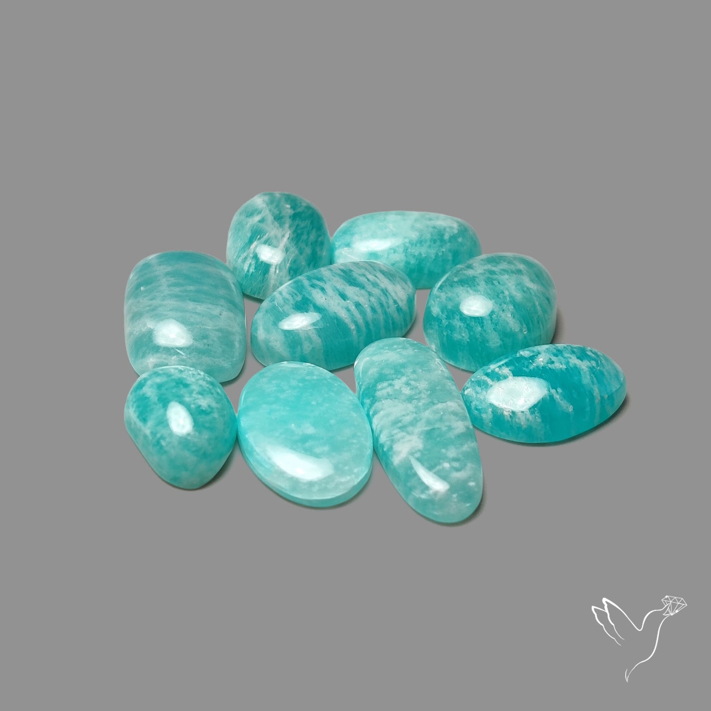 Peruvian Amazonite Cabochons Lot