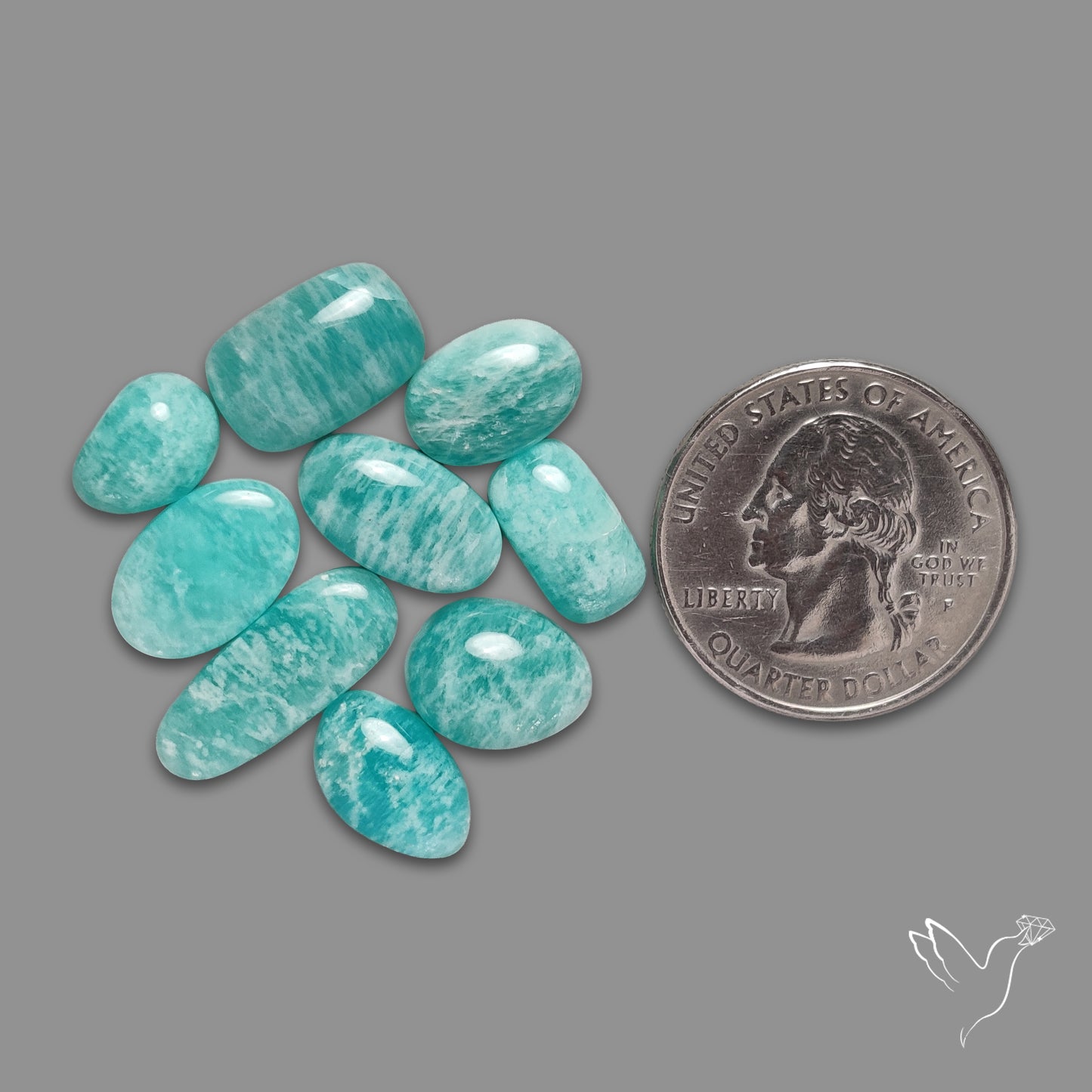 Peruvian Amazonite Cabochons Lot