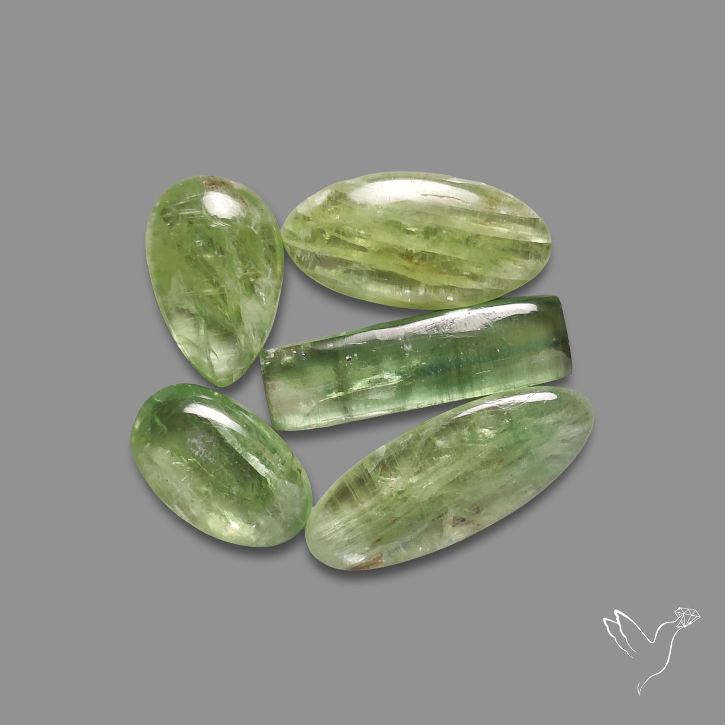 Mint Green Kyanite Cabochons Lot