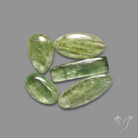 Mint Green Kyanite Cabochons Lot