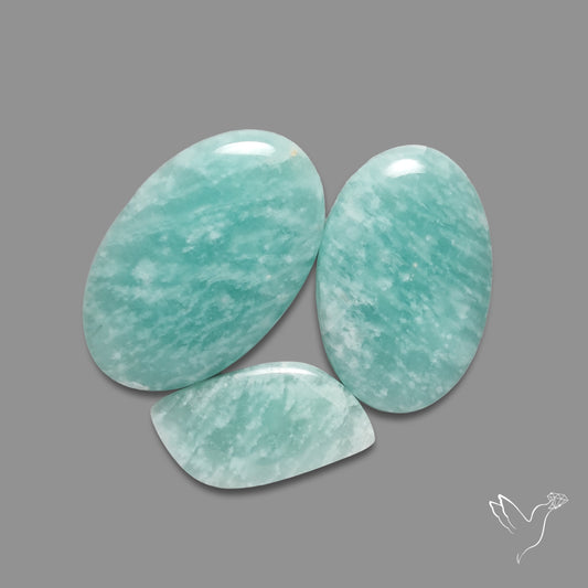 Peruvian Amazonite Cabochons Lot