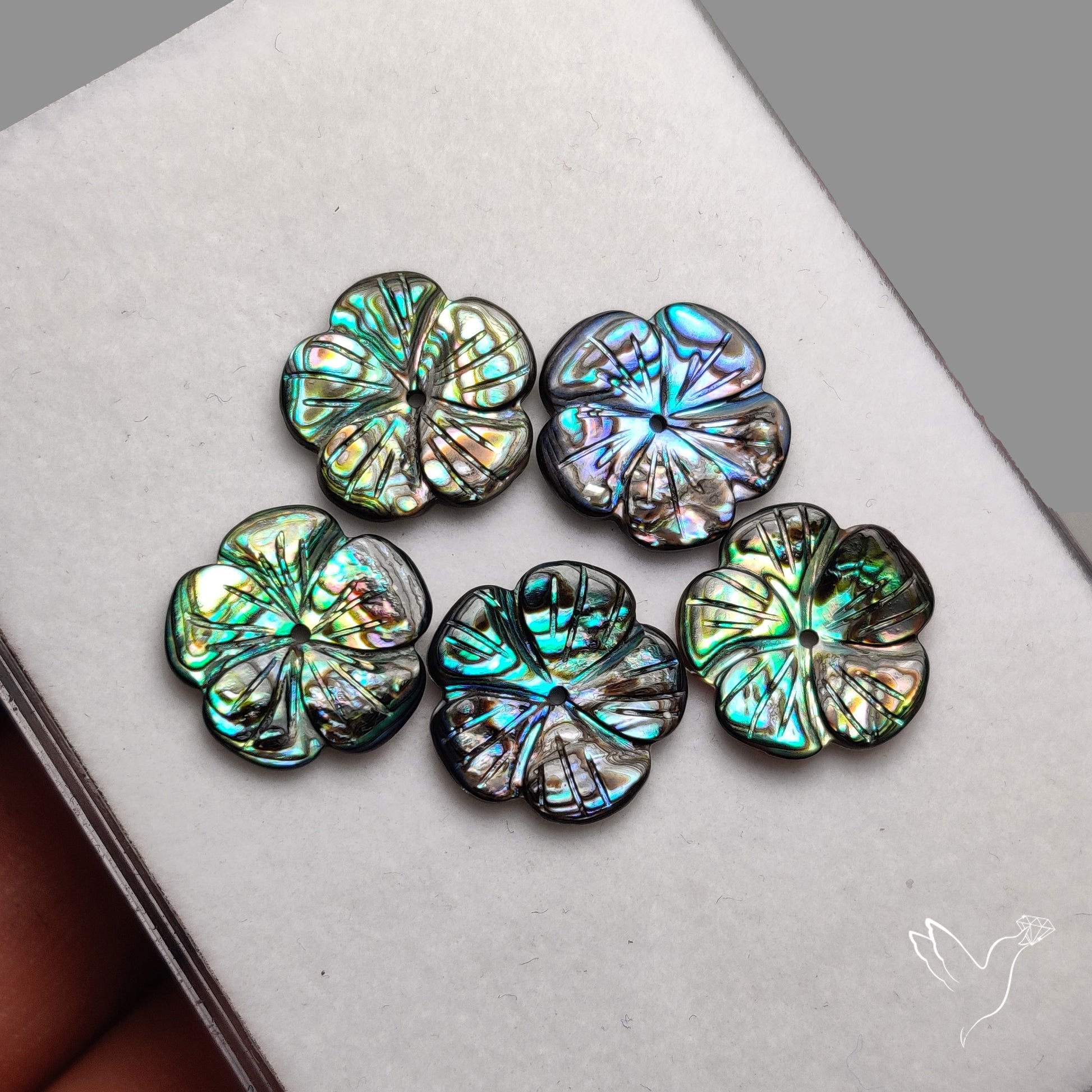 Abalone Shell Flowers Lot