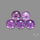 Moonface Amethyst With Mother Of Pearl Doublets Lot