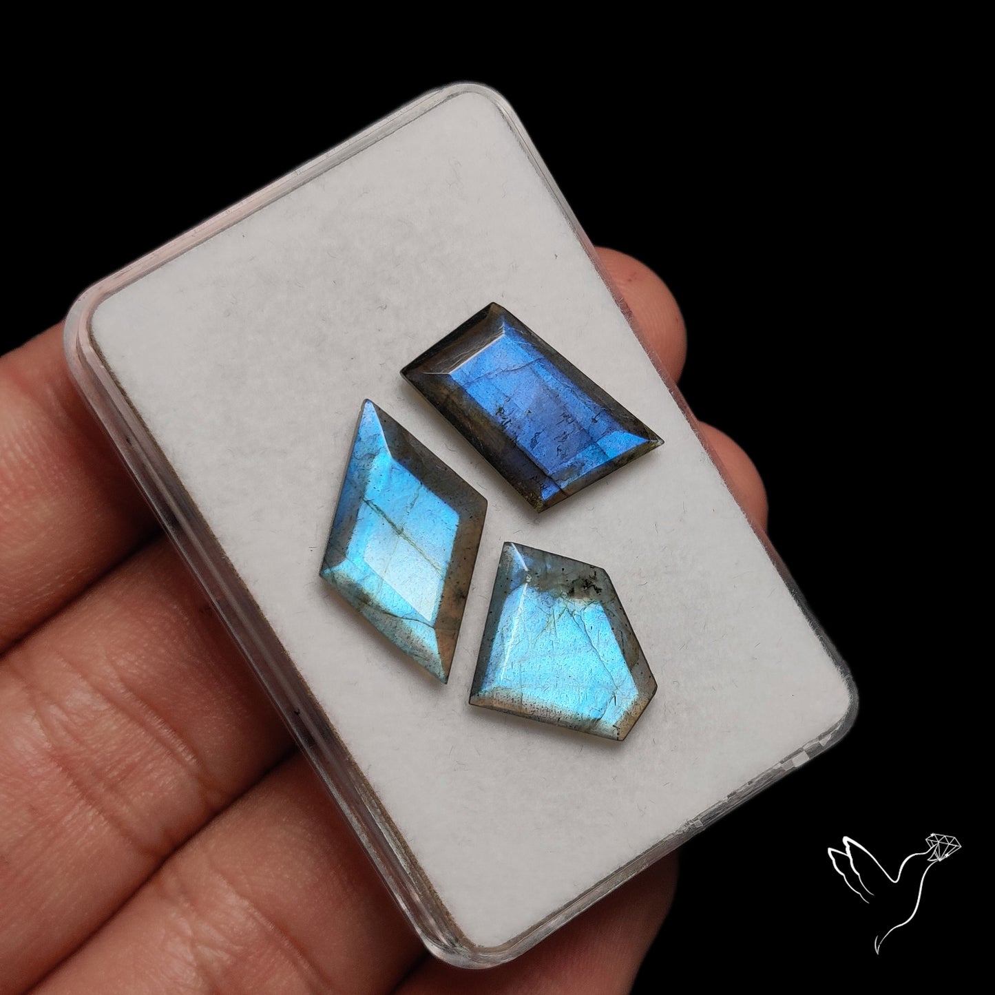 Faceted Blue Labradorite Lot