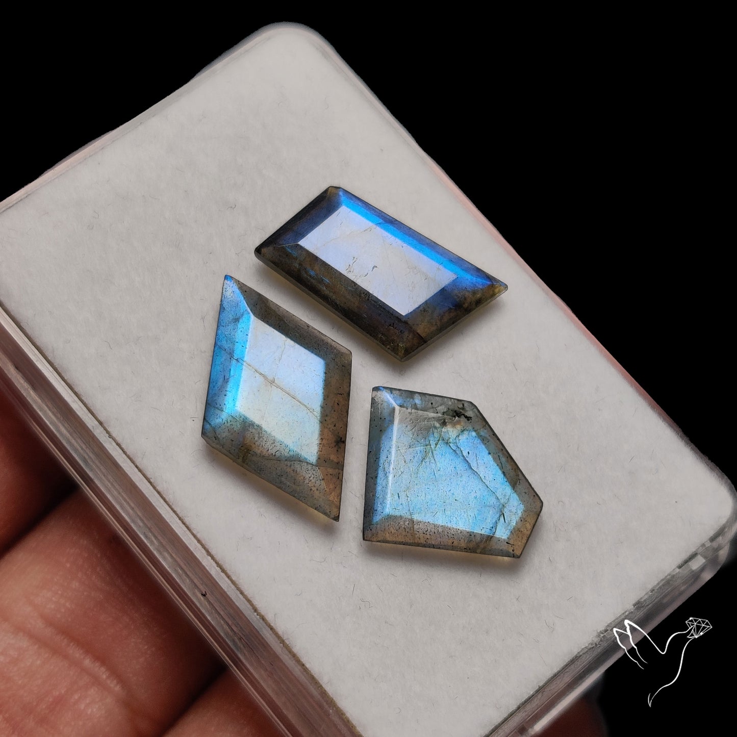 Faceted Blue Labradorite Lot