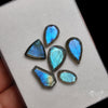 Faceted Blue Labradorite Lot