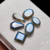 Faceted Blue Labradorite Lot