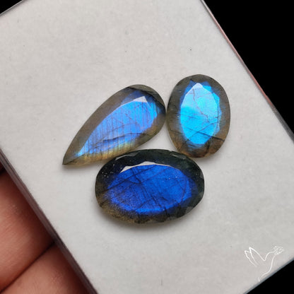 Faceted Blue Labradorite Lot