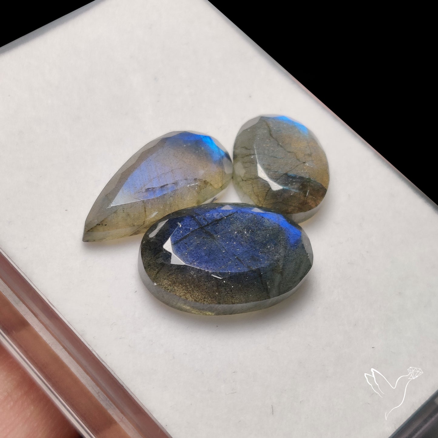 Faceted Blue Labradorite Lot
