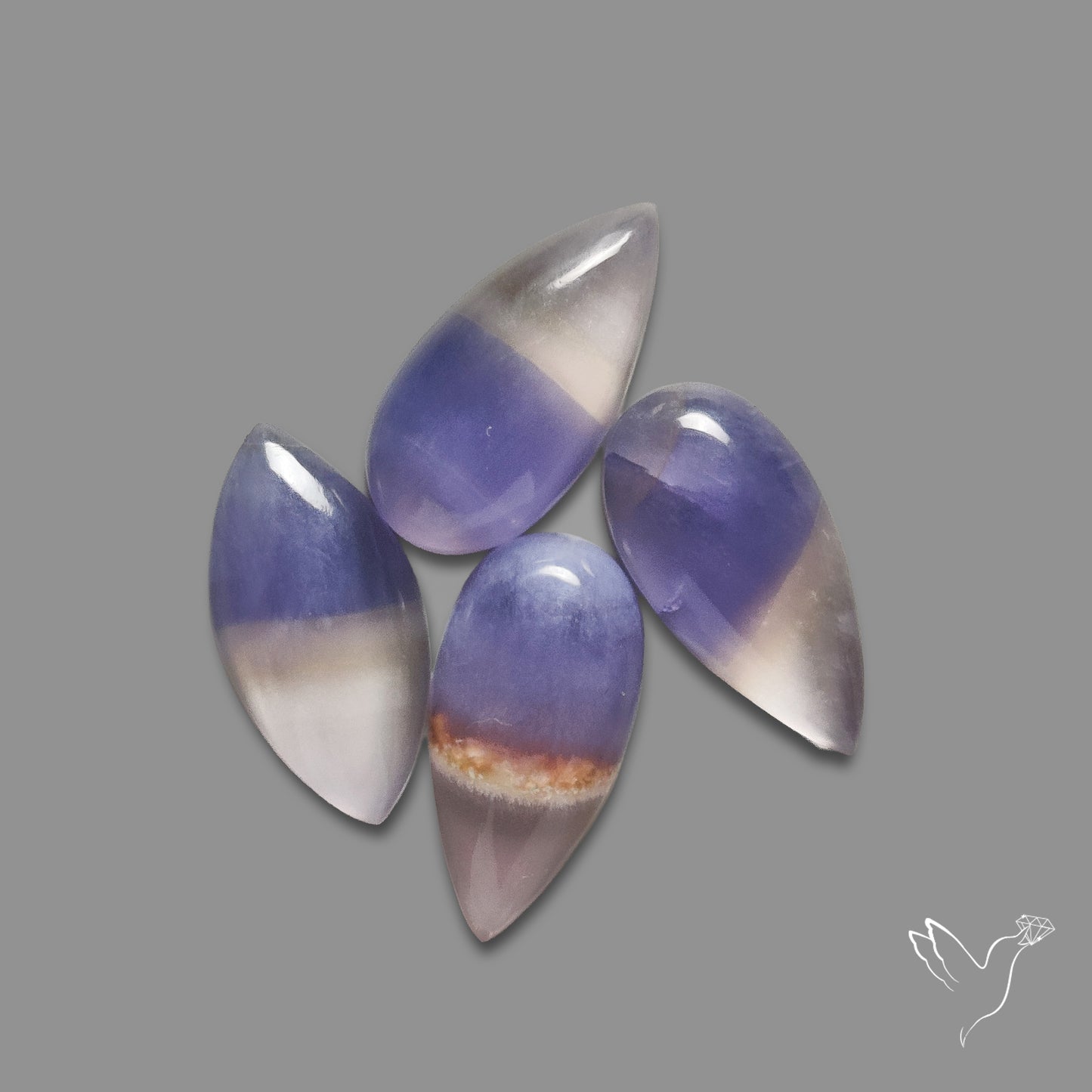 Purple Fluorite Cabochons Lot