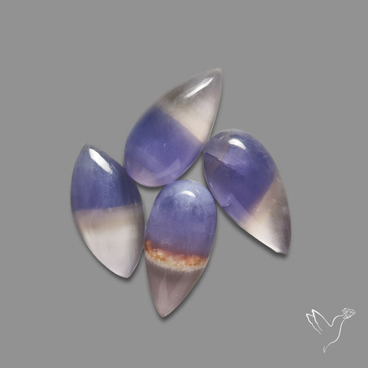 Purple Fluorite Cabochons Lot